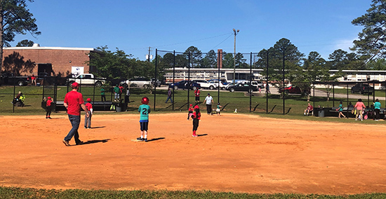 little league softball with parks and rec