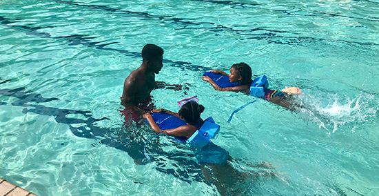 swimming lessons at parks and rec summer program