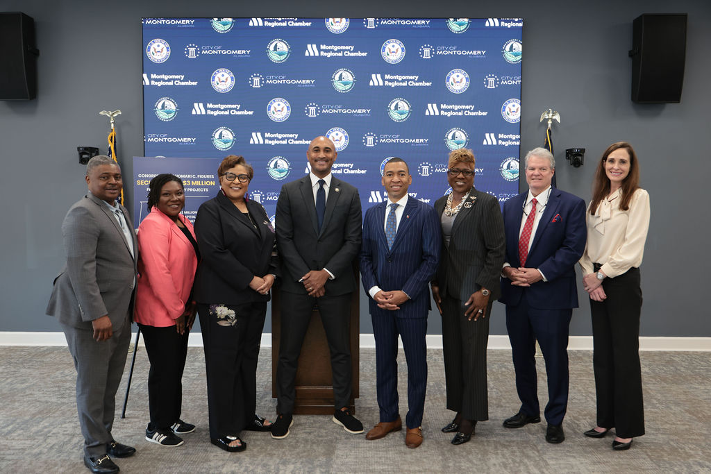 Congressman Shomari C. Figures with Montgomery Leaders